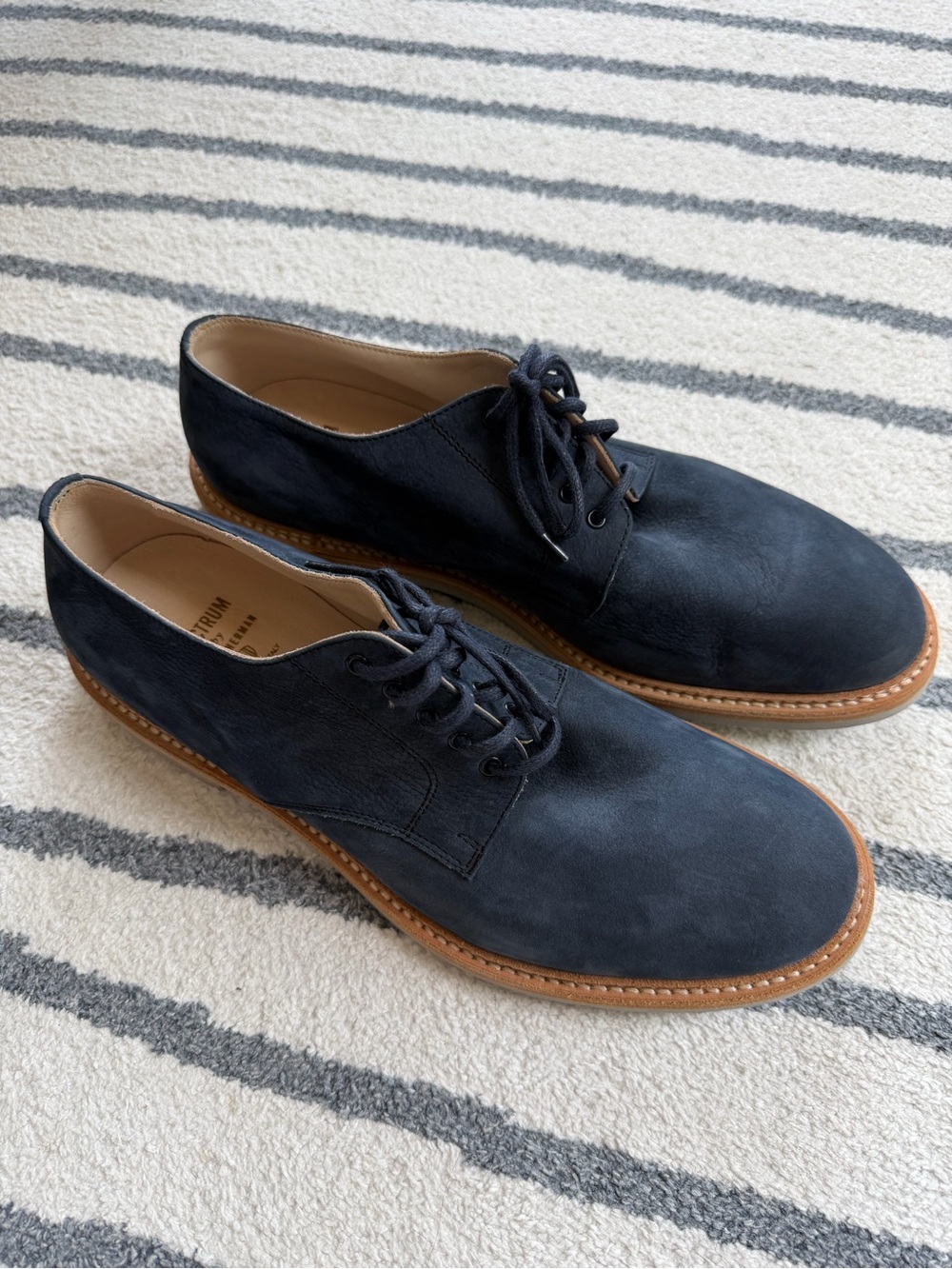 Plectrum by Ben Sherman Blue Suede Shoes size 10